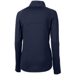 Minnesota Twins Cutter & Buck Women's Adapt Eco Knit Stretch Half-Zip Logo Pullover Top - Navy