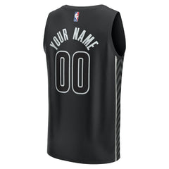 Brooklyn Nets Youth Fast Break Replica Custom Jersey - Statement Edition - Black | Fanatics discount