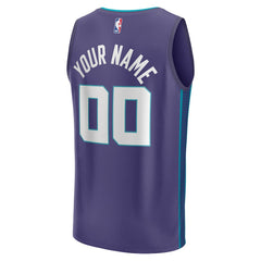 Charlotte Hornets Youth Fast Break Replica Custom Jersey - Statement Edition - Purple | Fanatics cheap