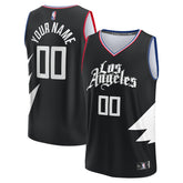 LA Clippers Youth Fast Break Replica Custom Jersey - Statement Edition - Black | Fanatics on sale