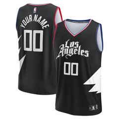 LA Clippers Youth Fast Break Replica Custom Jersey - Statement Edition - Black | Fanatics on sale