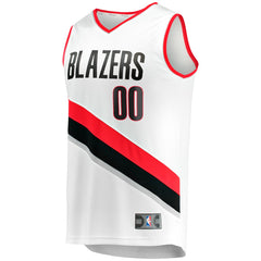 Portland Trail Blazers Fast Break Custom Replica Jersey - Association Edition - White | Fanatics discount