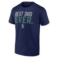 Seattle Mariners Best Dad Ever T-Shirt - Navy