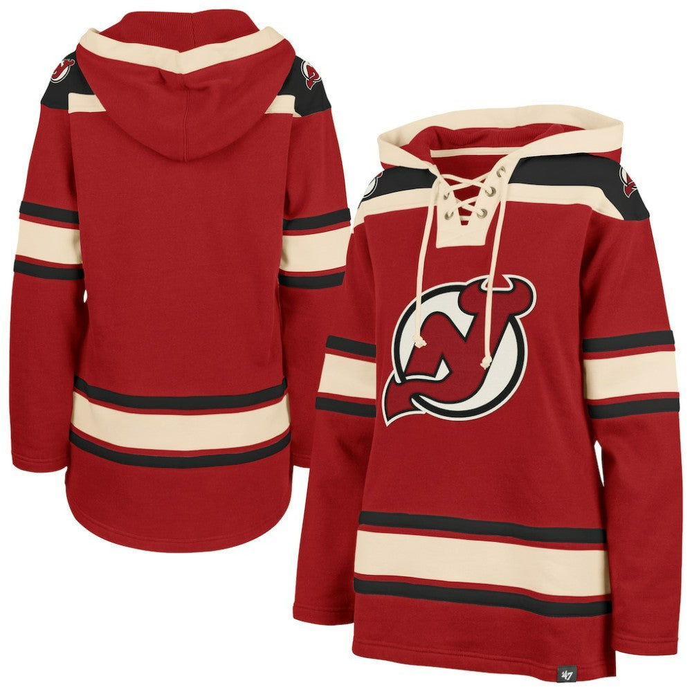 New Jersey Devils '47 Women's Superior Lacer Pullover Hoodie
