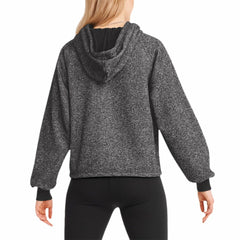 Atlanta Braves DKNY Sport Women's Debbie Dolman Raglan Pullover Hoodie - Black