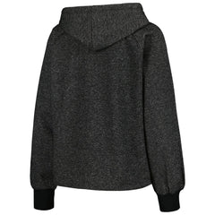 New York Mets DKNY Sport Women's Debbie Dolman Raglan Pullover Hoodie - Black