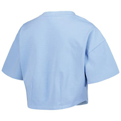 Golden State Warriors Lusso Women's Nola Faded Tonal Cropped T-Shirt sale - Light Blue discount