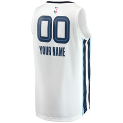Memphis Grizzlies Youth Fast Break Replica Custom Jersey - Association Edition - White | Fanatics online