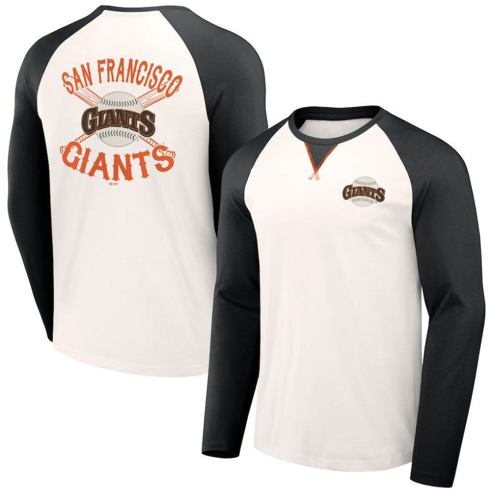 San Francisco Giants Darius Rucker Collection Team Color Raglan T-Shirt - White/Black