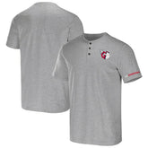 Cleveland Guardians Darius Rucker Collection Henley T-Shirt - Heather Gray