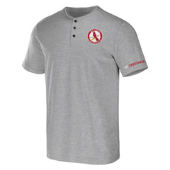 St. Louis Cardinals Darius Rucker Collection Henley T-Shirt - Heather Gray