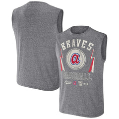 Atlanta Braves Darius Rucker Collection Relaxed-Fit Muscle Tank Top - Charcoal