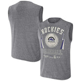 Colorado Rockies Darius Rucker Collection Relaxed-Fit Muscle Tank Top - Charcoal