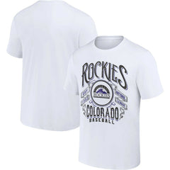 Colorado Rockies Darius Rucker Collection Distressed Rock T-Shirt - White