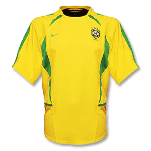 RIVALDO #10 Retro Brazil Home Jersey World Cup 2002
