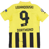 Lewandowski #9 Retro Borussia Dortmund UCL Home Jersey 2012/13