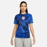 2022-23 USA Women's Away Soccer Jersey - Bright Blue-White | Online