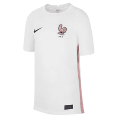 2022-23 France Away Youth Soccer Jersey White-Pink Glaze-Blue | Online