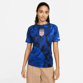 2022-23 USA Away Women 4 Star Soccer Jersey Bright Blue-White | Sale