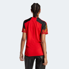 2022-23 Belgium Women's Home Soccer Jersey - Red-Black | Discount