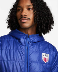 2023 USA Men's Fleece-Lined Hooded Jacket | Sale
