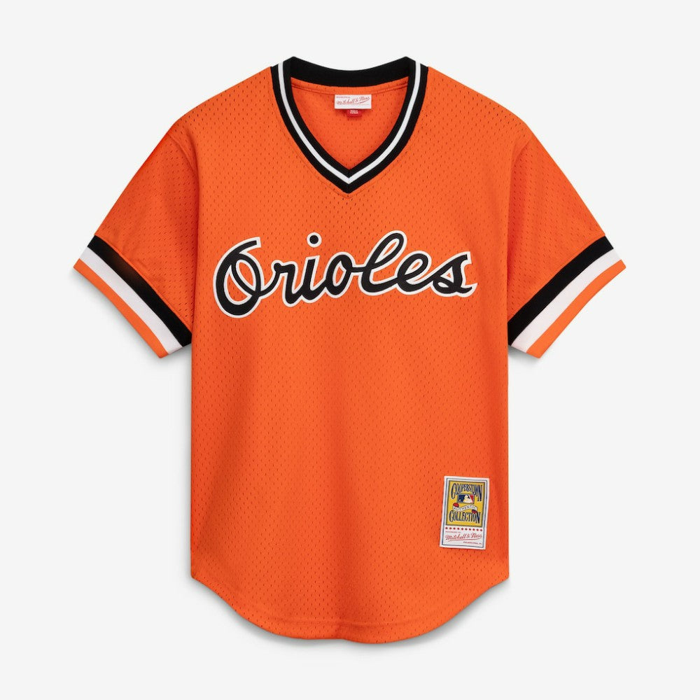 Cal Ripken Jr. Baltimore Orioles Authentic Batting Practice Jersey - Orange | Mitchell & Ness