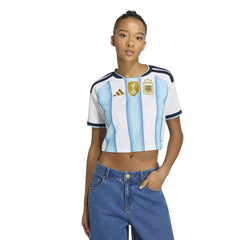 2026 Argentina Women's Stadium Home Cropped Soccer Jersey | Discount