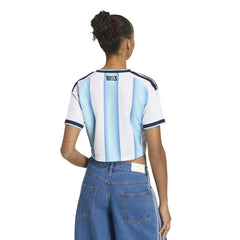 2026 Argentina Women's Stadium Home Cropped Soccer Jersey | Discount