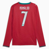 2026 Portugal Men's Stadium Home Ronaldo #7 Long-Sleeve Soccer Je | Sale