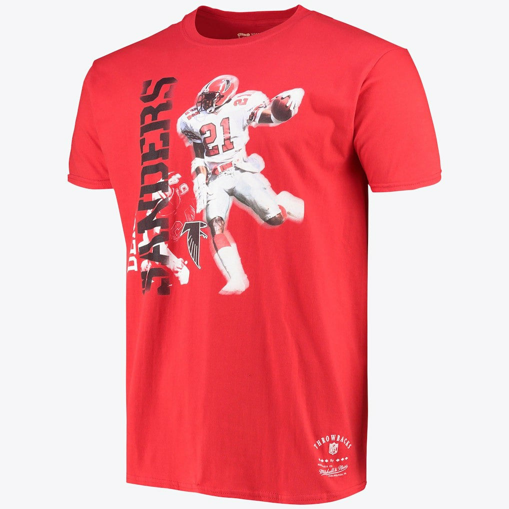NFL Atlanta Falcons Stencil Font Player Tee Deion Sanders