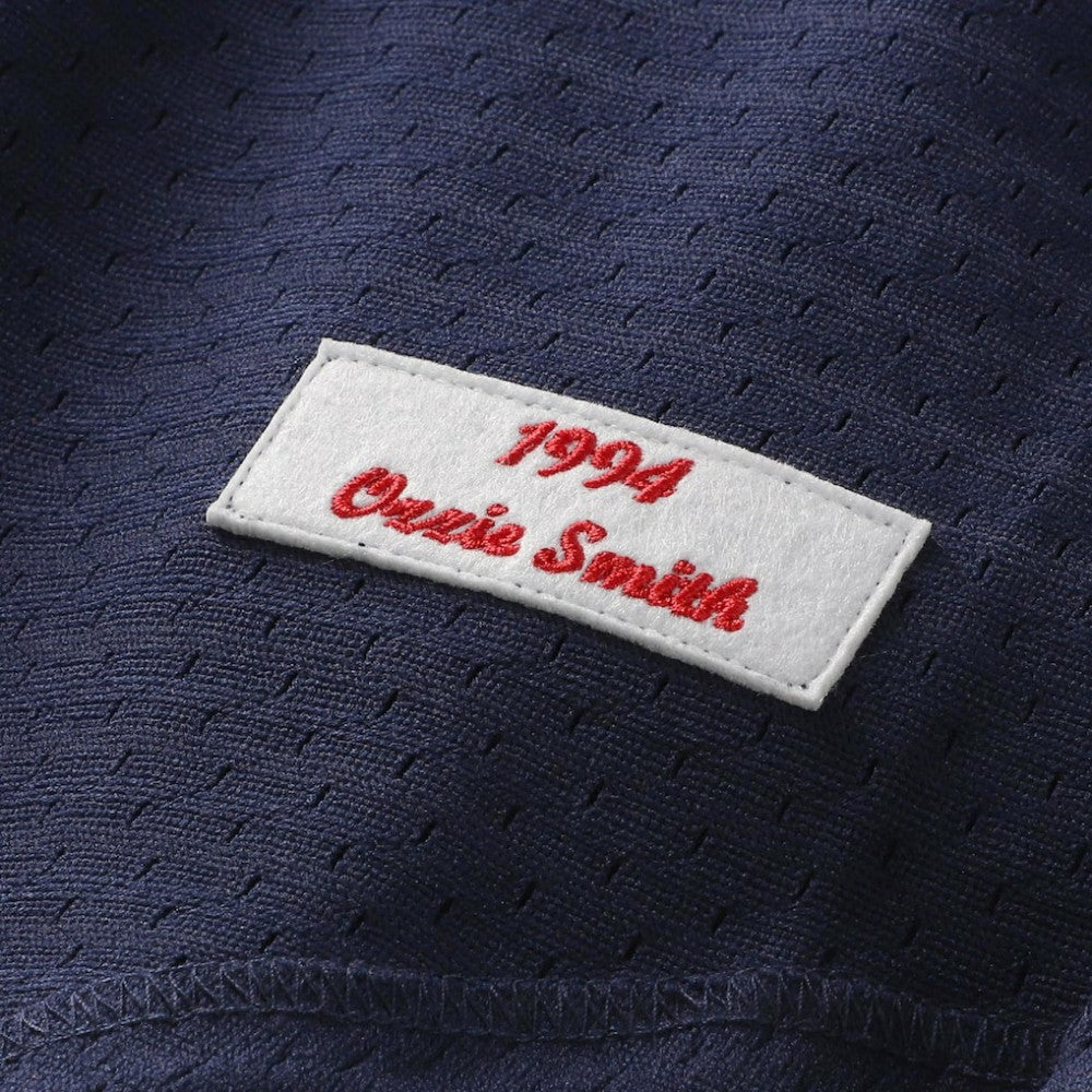 Ozzie Smith St. Louis Cardinals Authentic Batting Practice Jersey - Navy | Mitchell & Ness