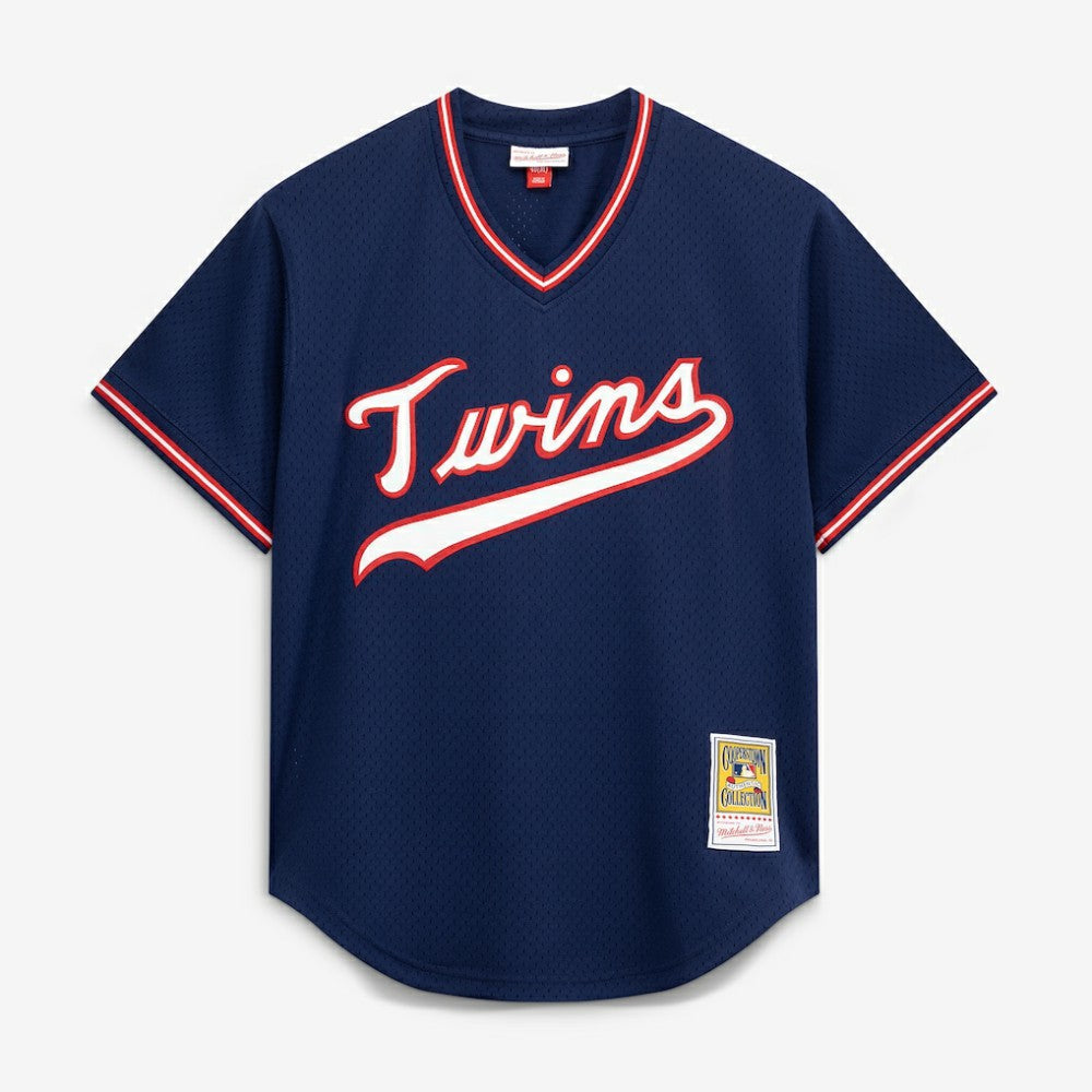 Kirby Puckett Minnesota Twins Authentic Batting Practice Jersey - Navy | Mitchell & Ness