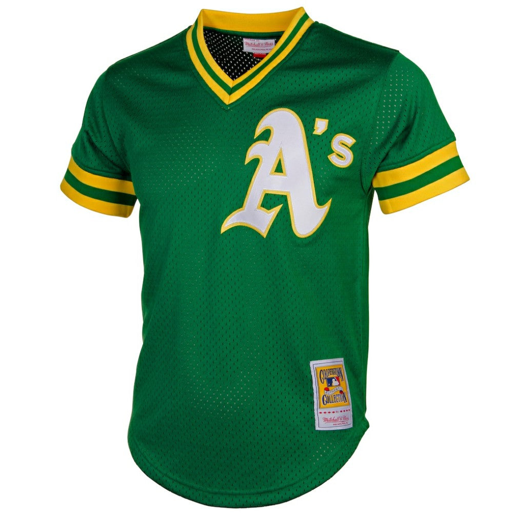 Reggie Jackson Athletics Authentic Batting Practice Jersey - Green | Mitchell & Ness