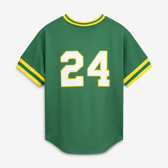 Rickey Henderson Athletics Authentic Batting Practice Jersey - Green | Mitchell & Ness