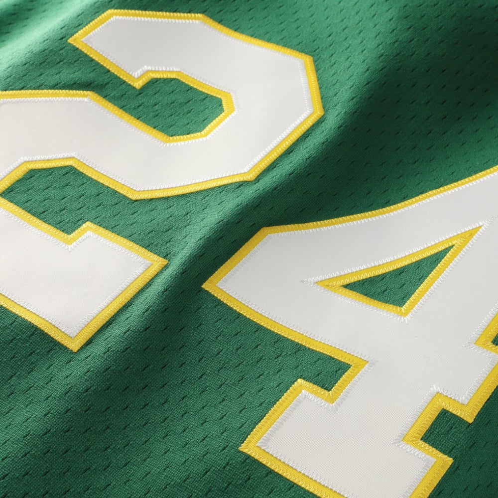 Rickey Henderson Athletics Authentic Batting Practice Jersey - Green | Mitchell & Ness