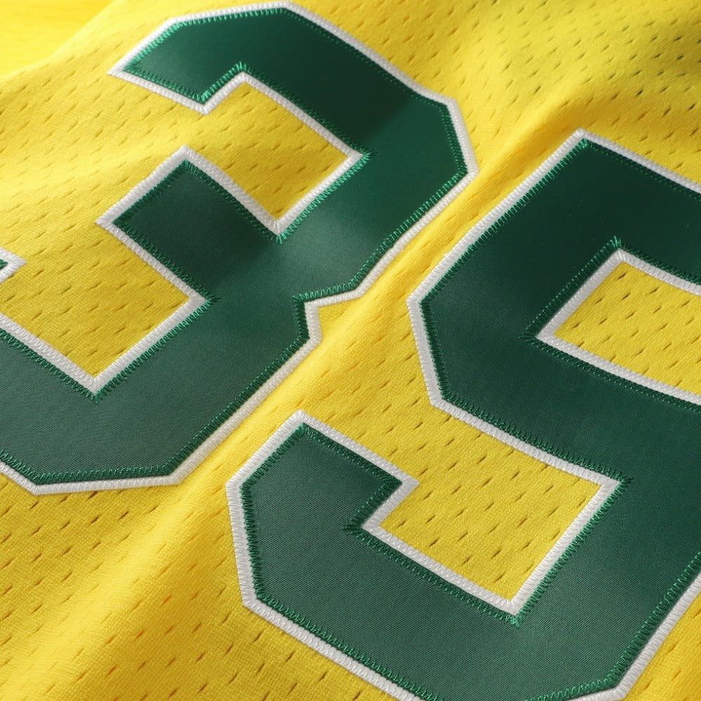 Rickey Henderson Athletics Authentic Batting Practice Jersey - Yellow | Mitchell & Ness