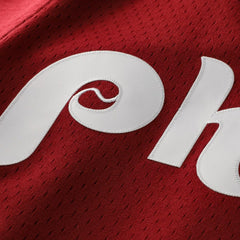 Lenny Dykstra Philadelphia Phillies Authentic Batting Practice Jersey - Scarlet | Mitchell & Ness