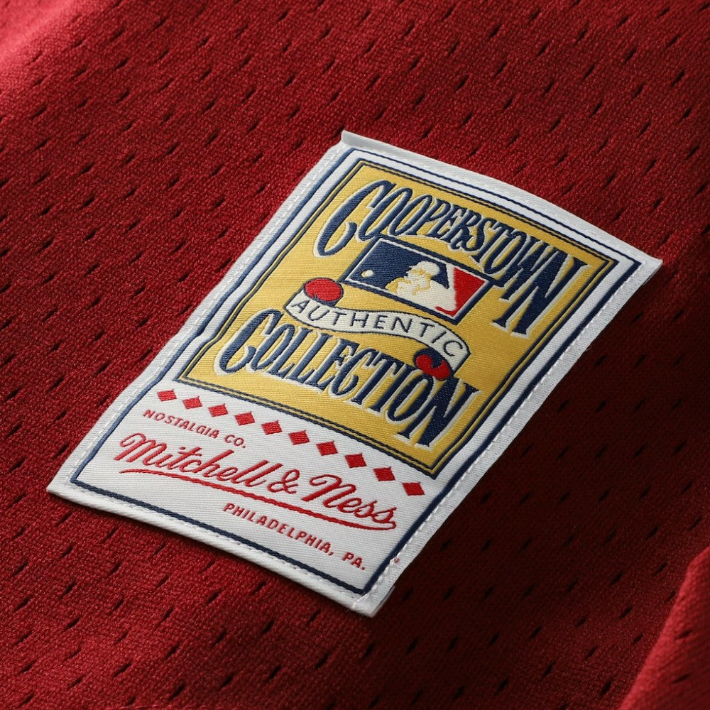 Lenny Dykstra Philadelphia Phillies Authentic Batting Practice Jersey - Scarlet | Mitchell & Ness
