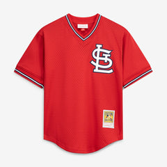 Ozzie Smith St. Louis Cardinals Authentic Batting Practice Jersey - Scarlet | Mitchell & Ness