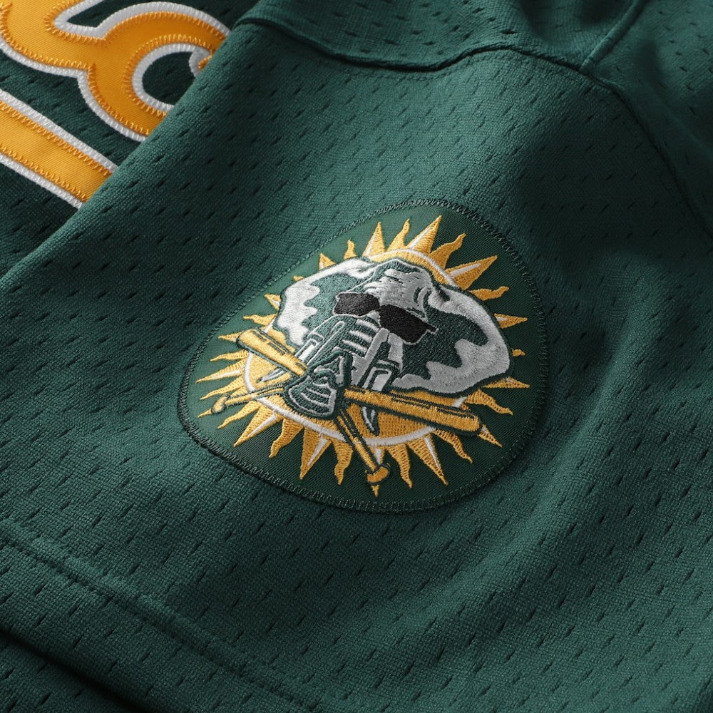 Rickey Henderson Athletics Authentic Batting Practice Jersey - Green | Mitchell & Ness