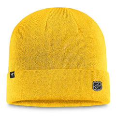 Nashville Predators Fanatics Authentic Pro Cuffed Knit Hat – Gold