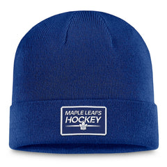 Toronto Maple Leafs Fanatics Authentic Pro Cuffed Knit Hat – Blue