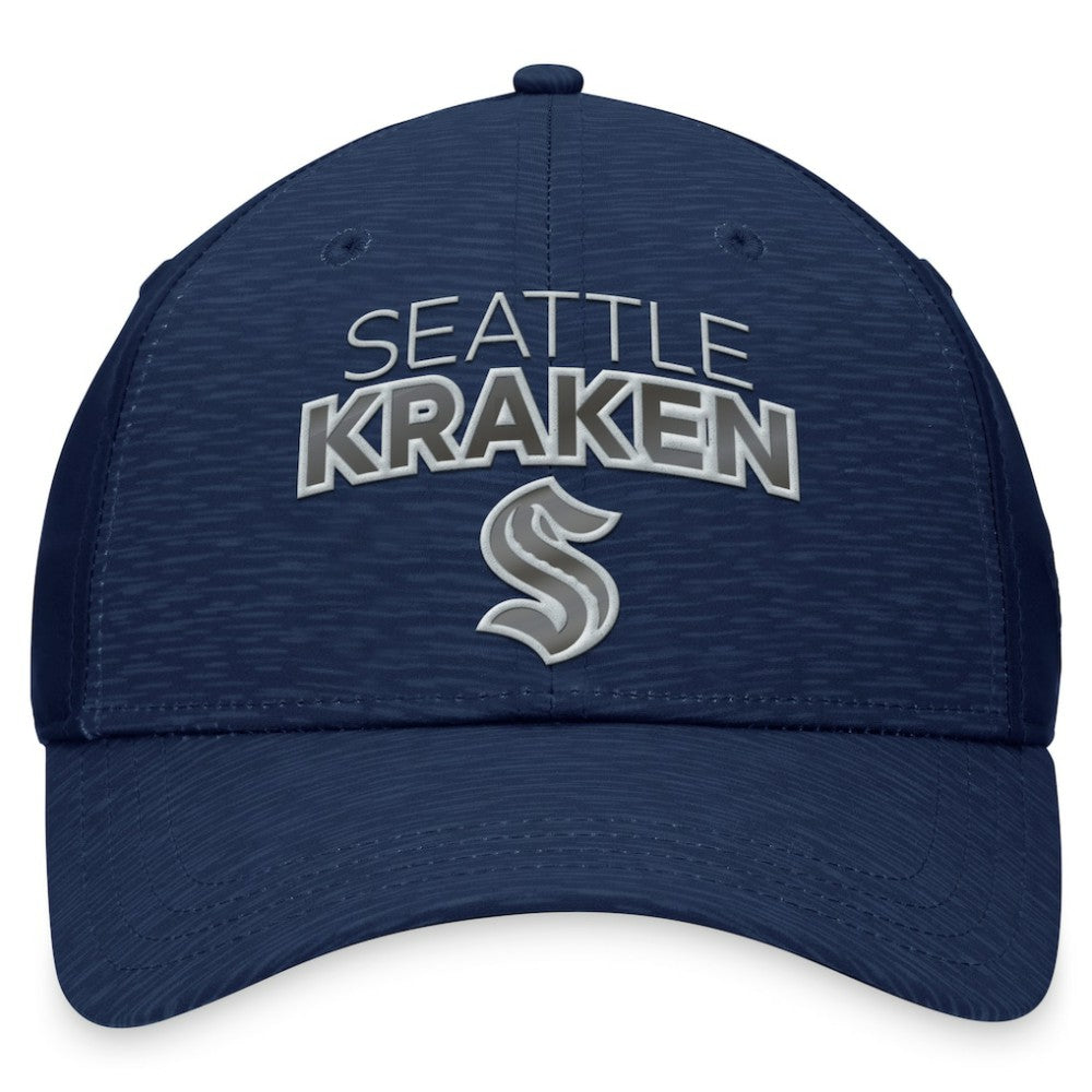 Seattle Kraken Fanatics Authentic Pro Road Stack Logo Flex Hat