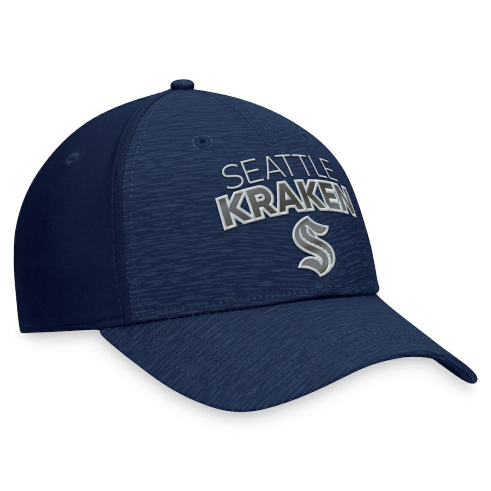 Seattle Kraken Fanatics Authentic Pro Road Stack Logo Flex Hat
