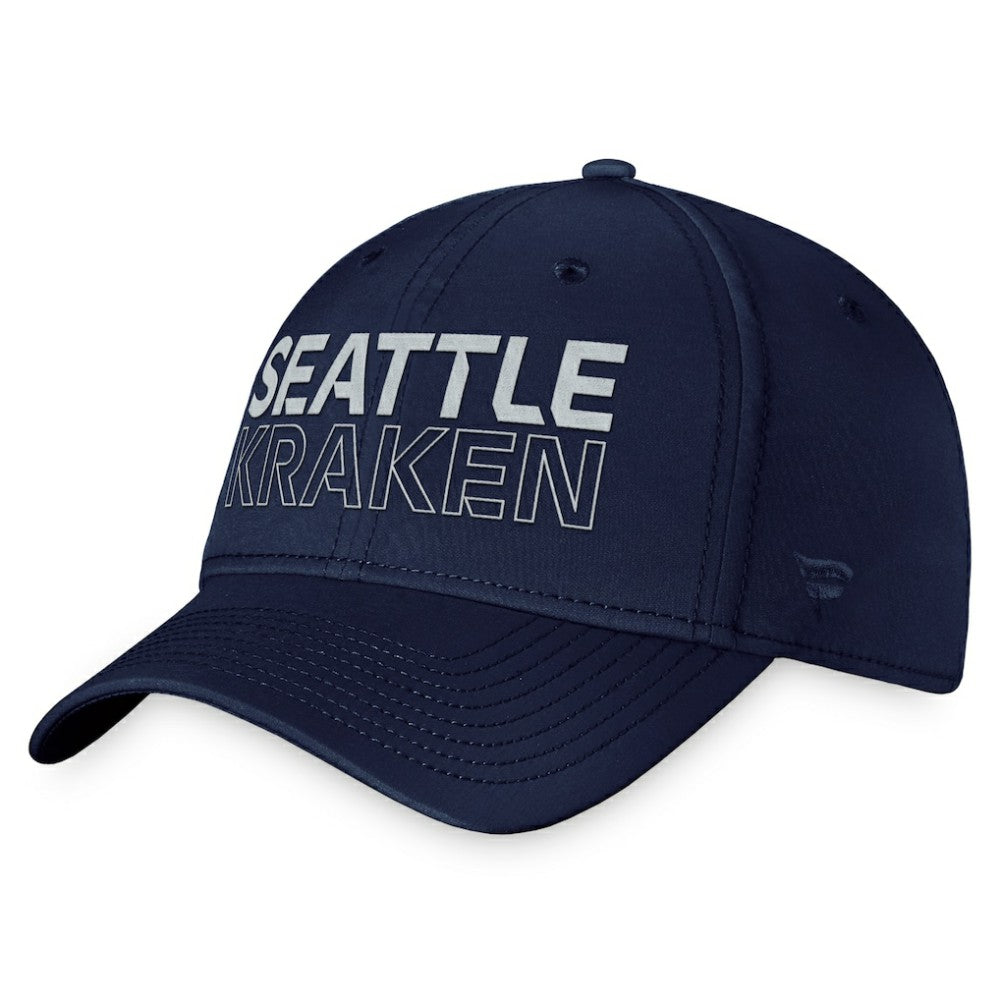 Seattle Kraken Fanatics Authentic Pro Road Flex Hat – Deep Sea Blue