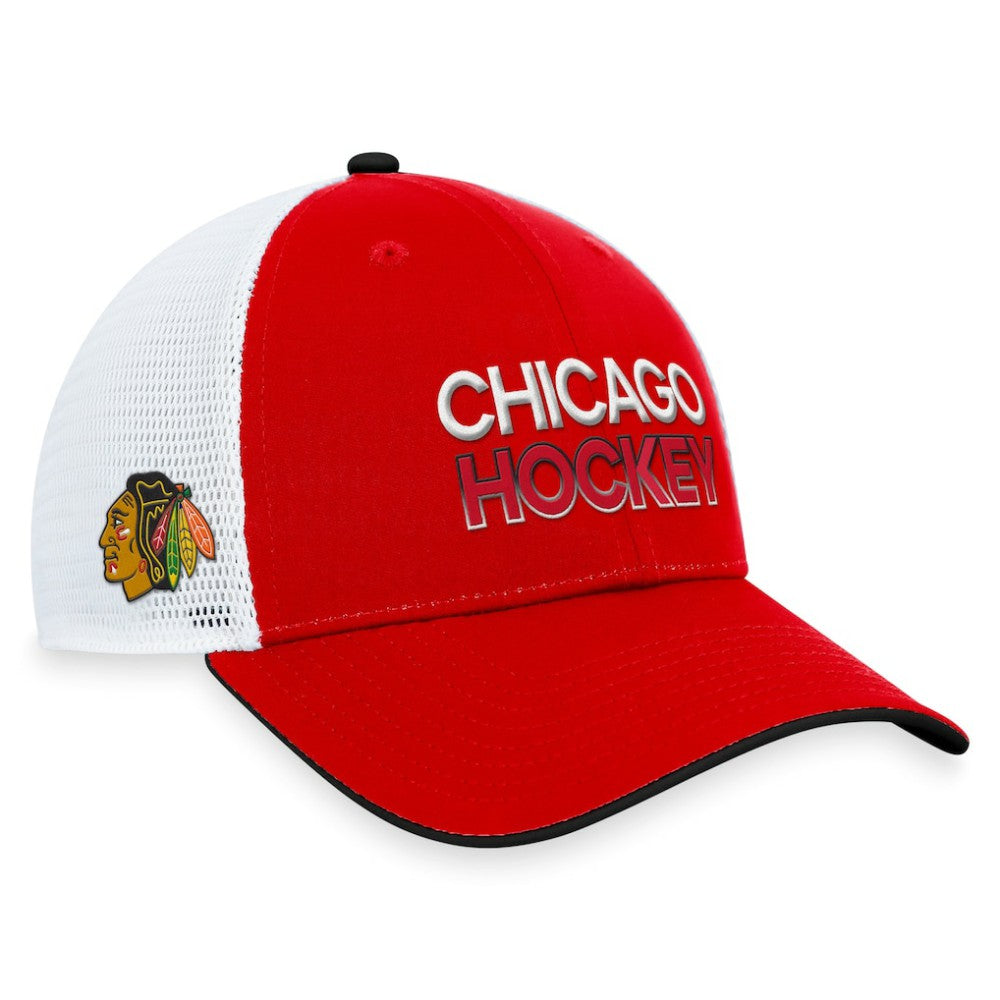 Chicago Blackhawks Fanatics Authentic Pro Rink Trucker Adjustable Hat