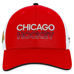 Chicago Blackhawks Fanatics Authentic Pro Rink Trucker Adjustable Hat