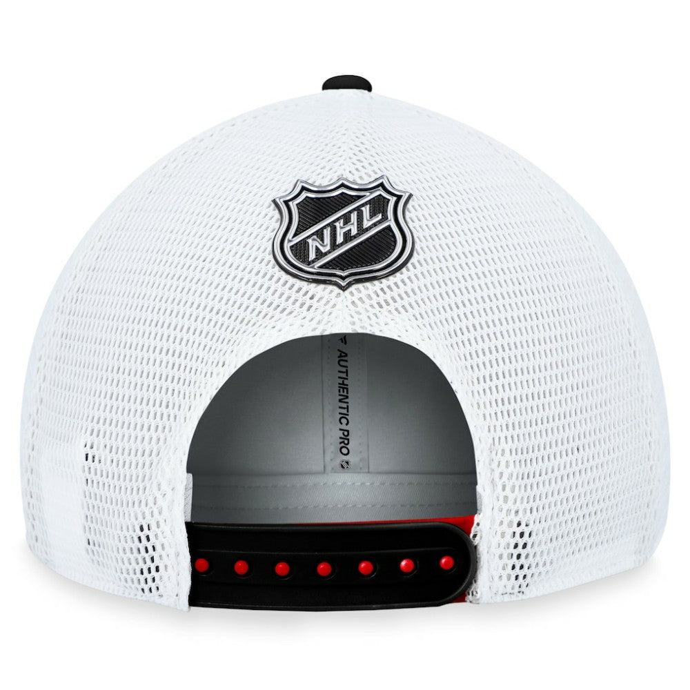 Chicago Blackhawks Fanatics Authentic Pro Rink Trucker Adjustable Hat