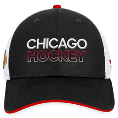 Chicago Blackhawks Fanatics Authentic Pro Rink Trucker Adjustable Hat