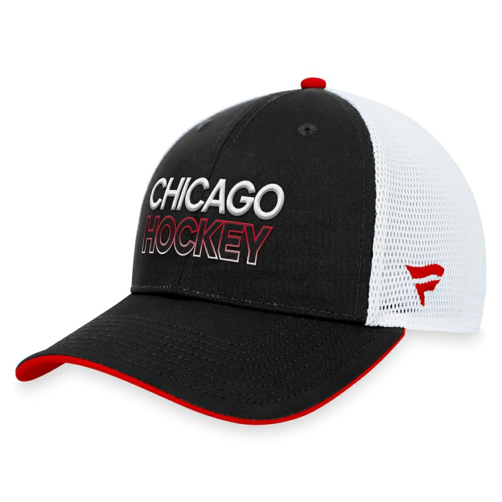 Chicago Blackhawks Fanatics Authentic Pro Rink Trucker Adjustable Hat